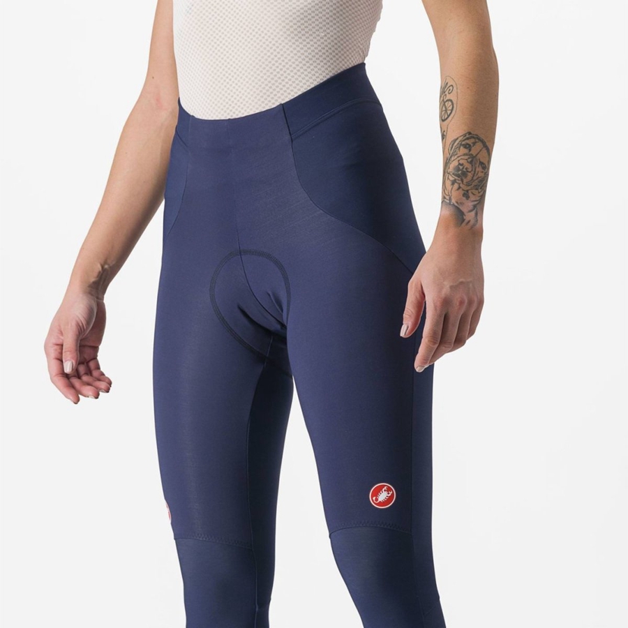 Blue / Silver Castelli SORPASSO RoS W Women Leggings | RGB517902