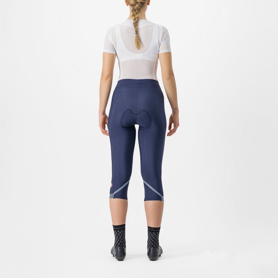 Blue / Silver Castelli VELOCISSIMA THERMAL KNICKER Women Leggings | IDP624180