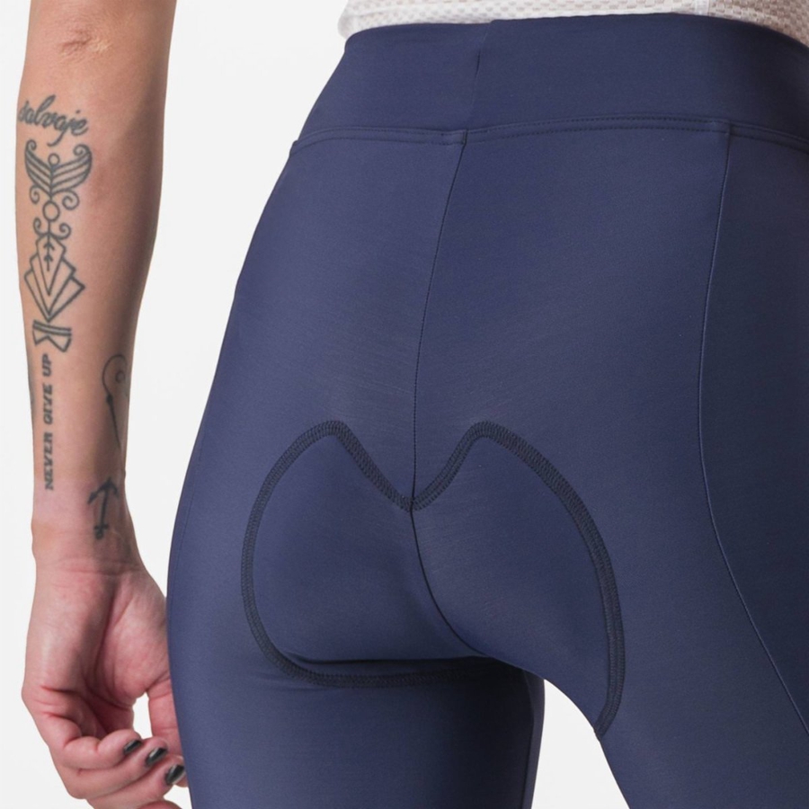 Blue / Silver Castelli VELOCISSIMA THERMAL Women Leggings | YEN692570