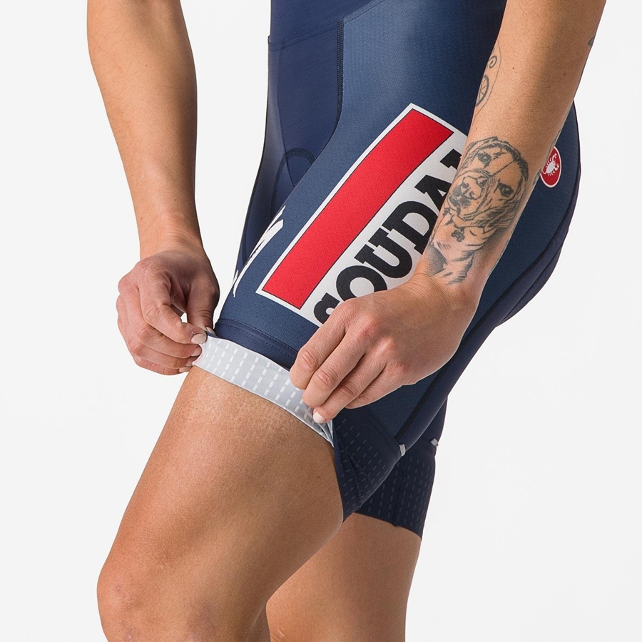 Blue / White Castelli COMPETIZIONE W Women Shorts | UXZ846392