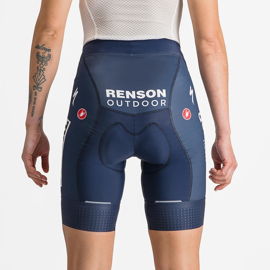 Blue / White Castelli COMPETIZIONE W Women Shorts | UXZ846392