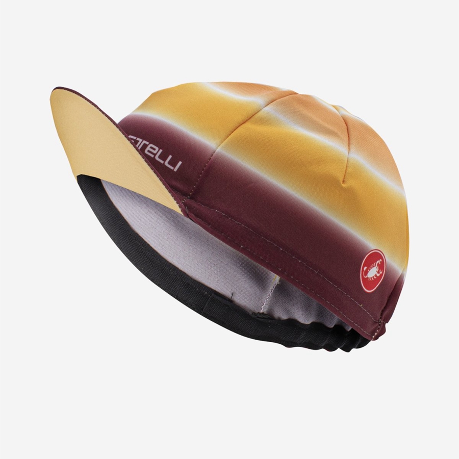 Brown / Burgundy Castelli DOLCE Women Cap | PAS019865