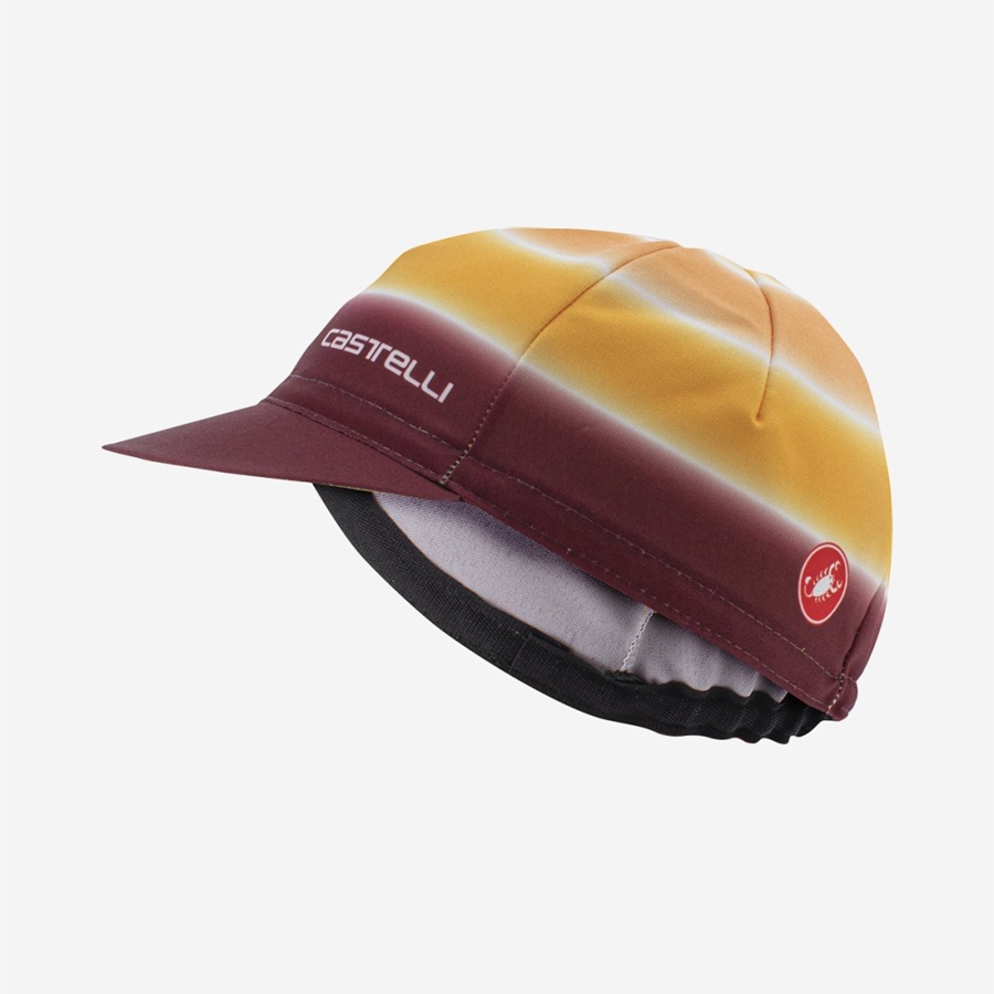 Brown / Burgundy Castelli DOLCE Women Cap | PAS019865