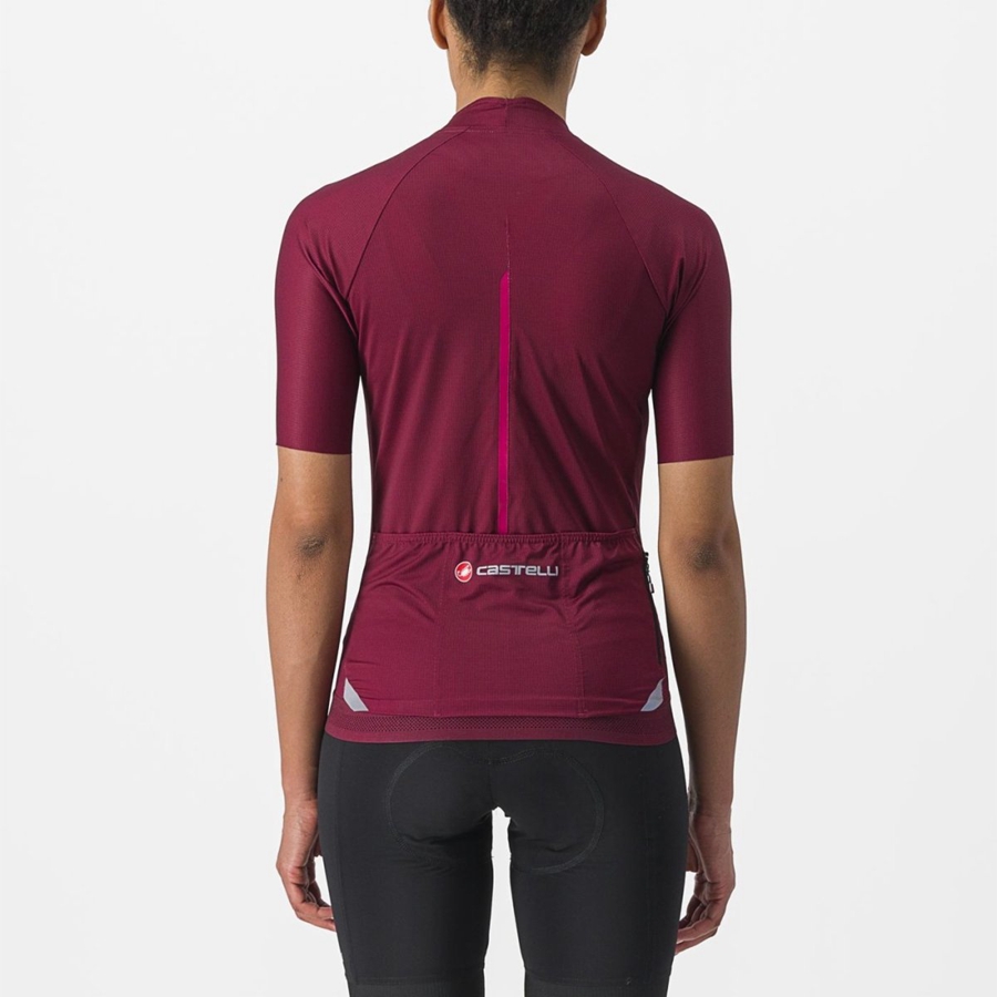 Burgundy Castelli ENDURANCE W Women Jersey | NCH150246