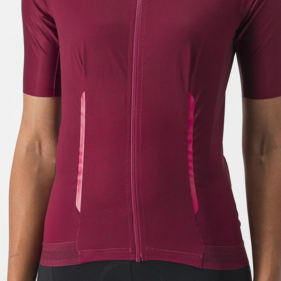 Burgundy Castelli ENDURANCE W Women Jersey | NCH150246