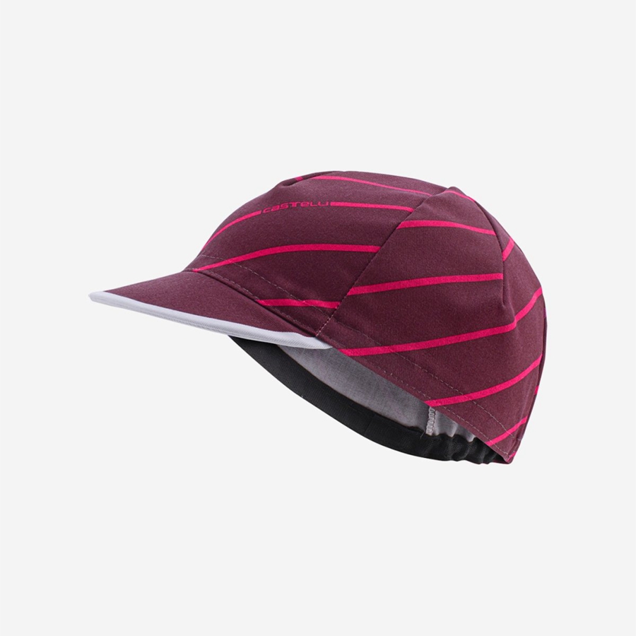 Burgundy Castelli SPEED STRADA Men Cap | VPT629041