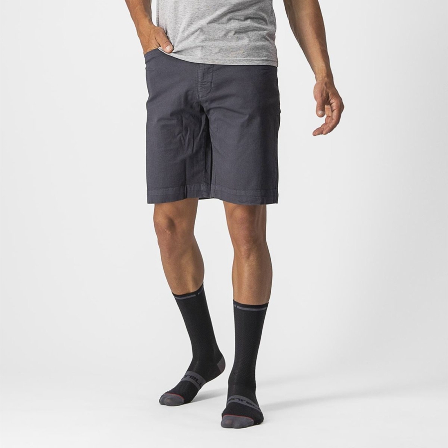 Dark Blue Castelli VG 5 POCKET Men Shorts | YTV501274