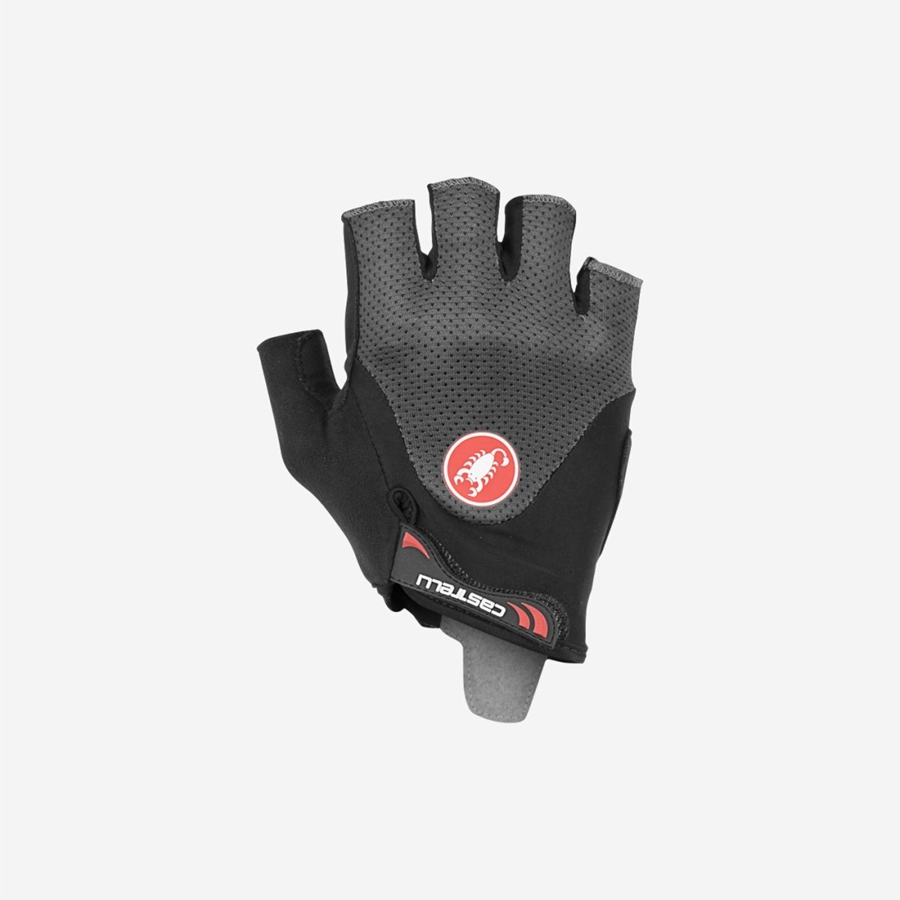 Dark Grey Castelli ARENBERG GEL 2 Men Gloves | JYK517968