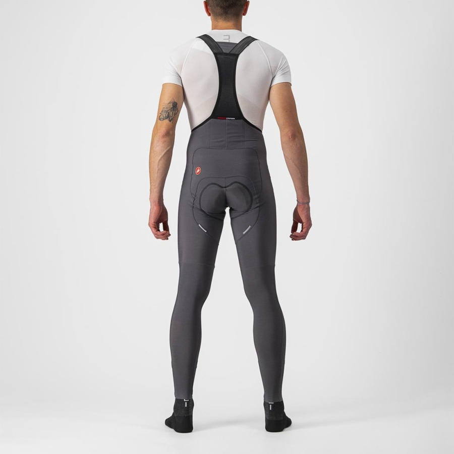 Dark Grey Castelli FREE AERO RC Men Bib Tights | TMG390867