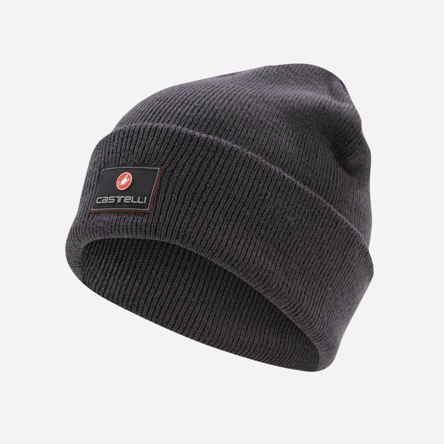 Dark Grey Castelli PODIOFIRMA Women Beanie | UPZ513842