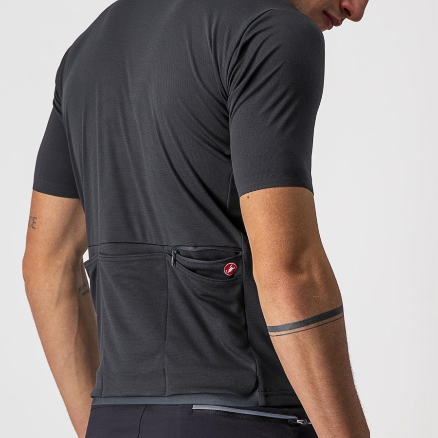 Dark Grey Castelli UNLIMITED ALLROAD Men Jersey | FTZ780364