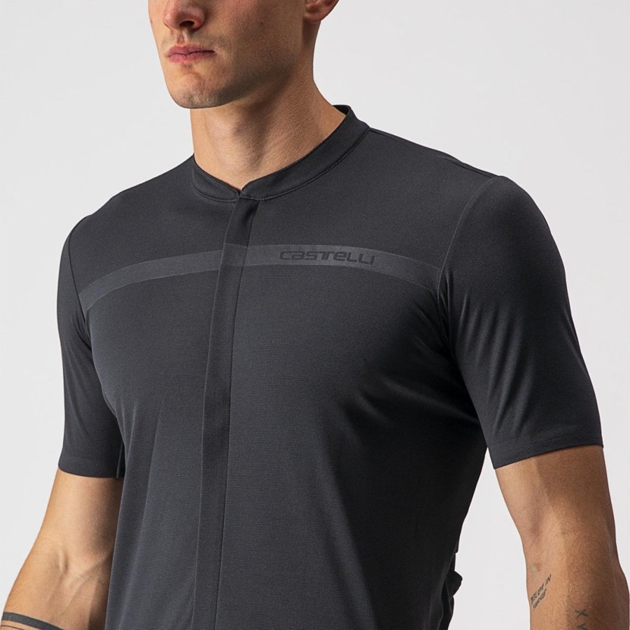 Dark Grey Castelli UNLIMITED ALLROAD Men Jersey | FTZ780364