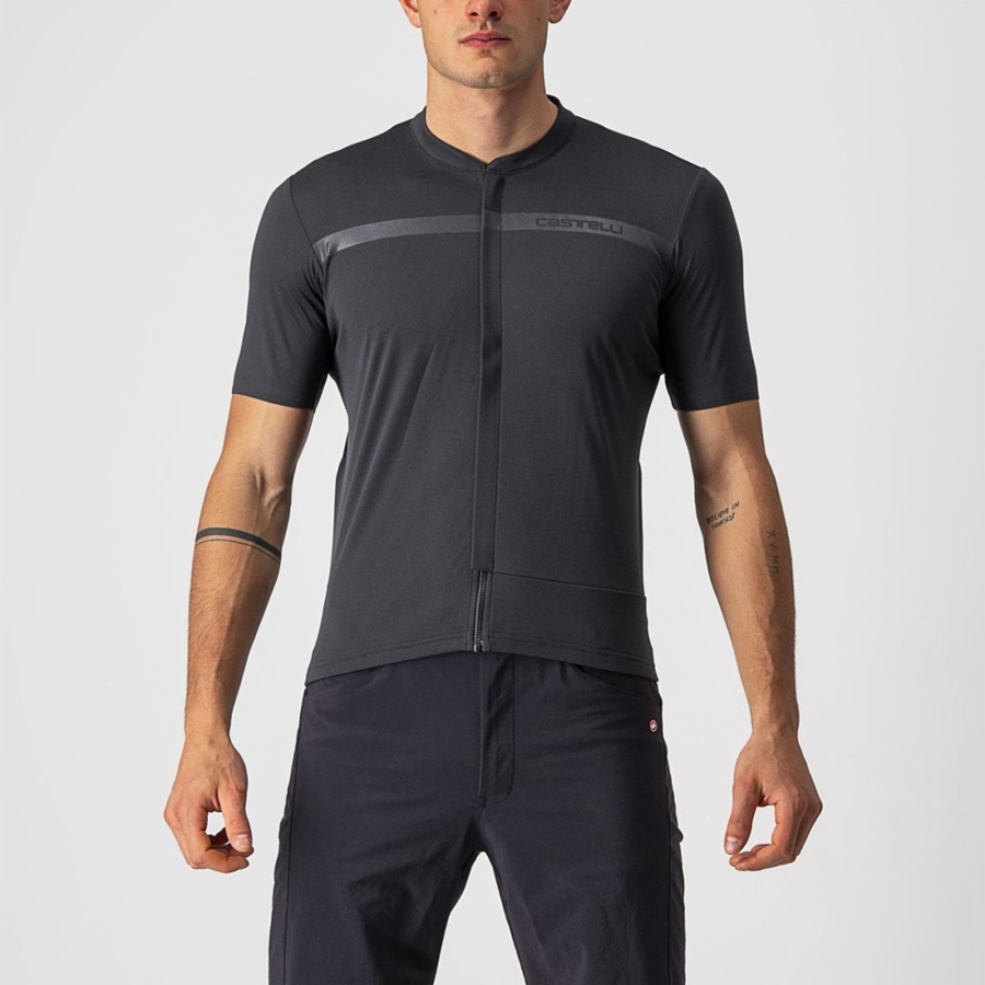 Dark Grey Castelli UNLIMITED ALLROAD Men Jersey | FTZ780364