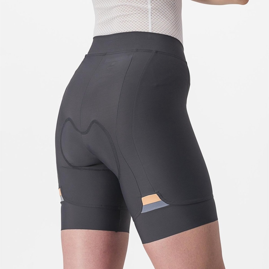 Dark Grey / Orange Castelli PRIMA Women Shorts | XQE069534