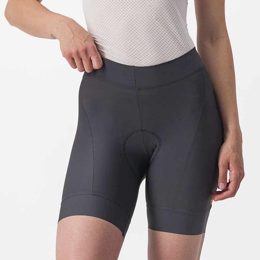 Dark Grey / Orange Castelli PRIMA Women Shorts | XQE069534