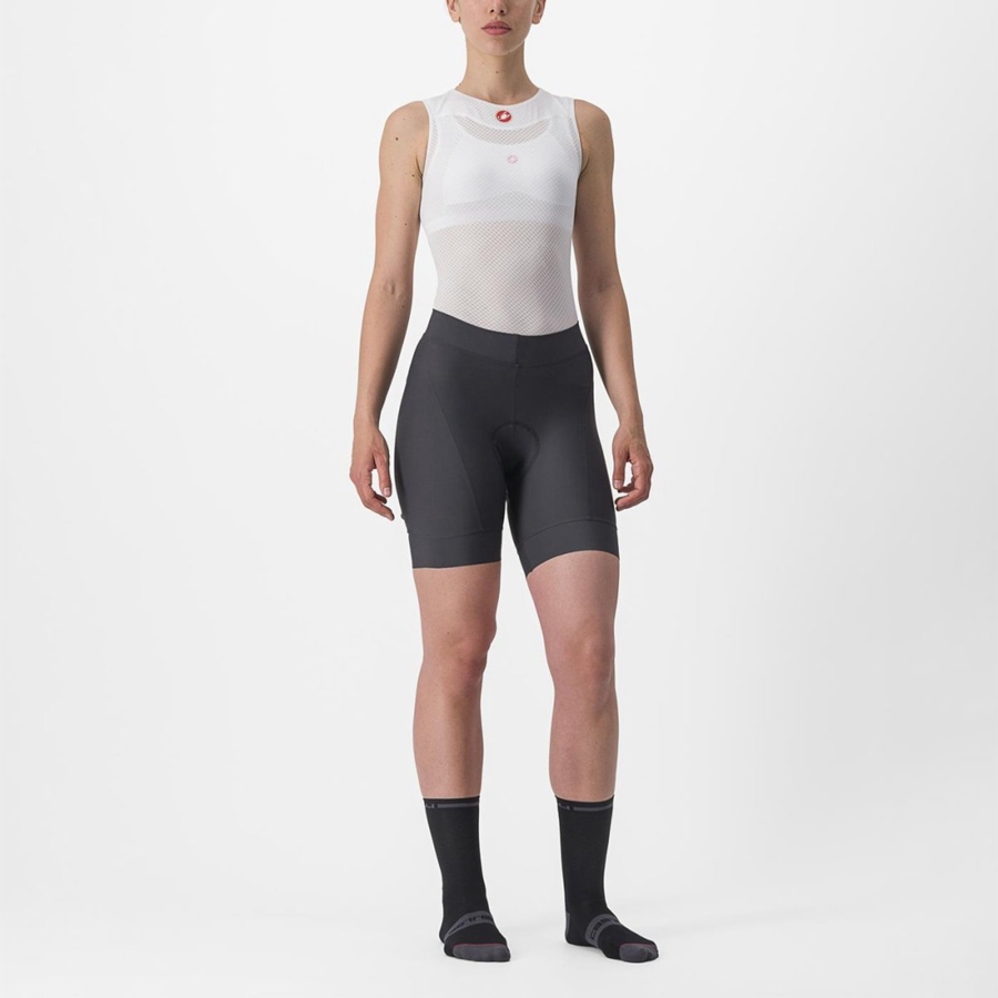 Dark Grey / Orange Castelli PRIMA Women Shorts | XQE069534