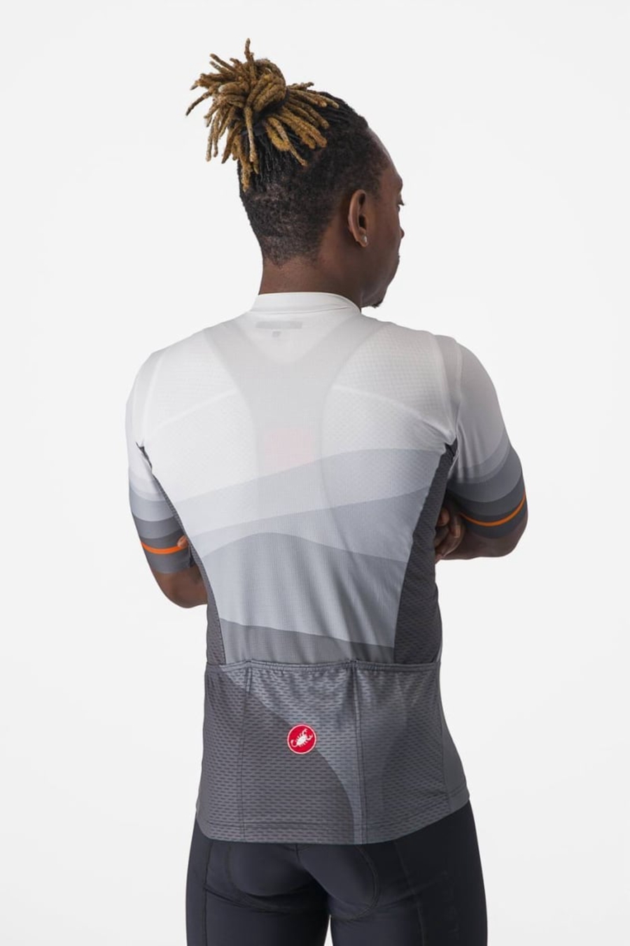 Dark Grey / Silver Grey Castelli ORIZZONTE Men Jersey | OMP781964