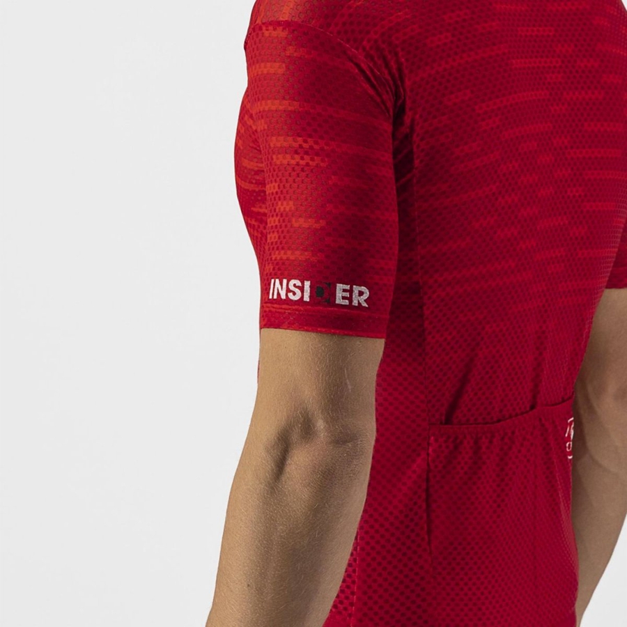 Dark Red Castelli INSIDER Men Jersey | OZY760834