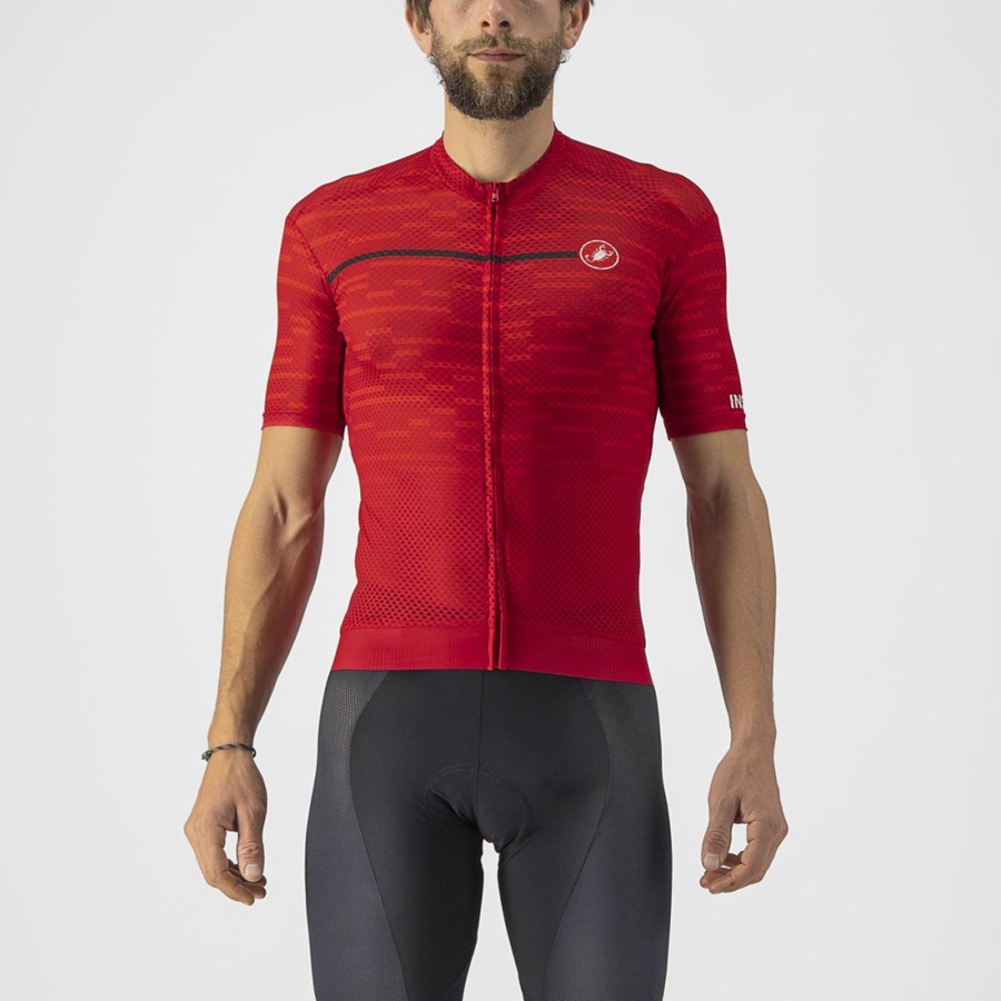 Dark Red Castelli INSIDER Men Jersey | OZY760834