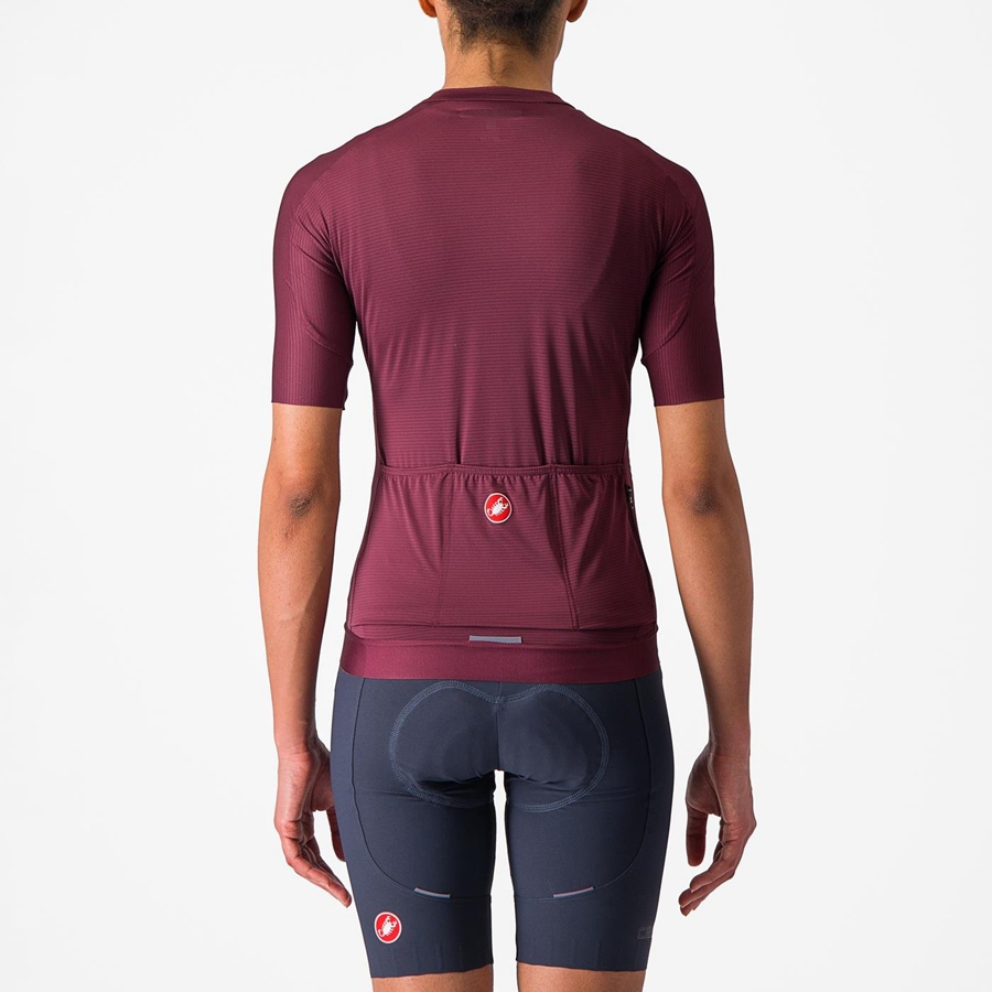 Deep Burgundy / Deep Burgundy Castelli ESPRESSO W Women Jersey | APG936017