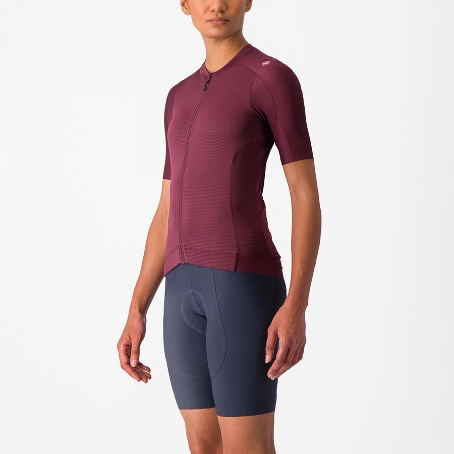 Deep Burgundy / Deep Burgundy Castelli ESPRESSO W Women Jersey | APG936017