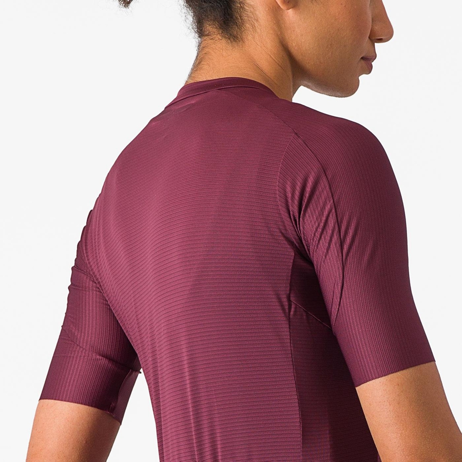 Deep Burgundy / Deep Burgundy Castelli ESPRESSO W Women Jersey | APG936017