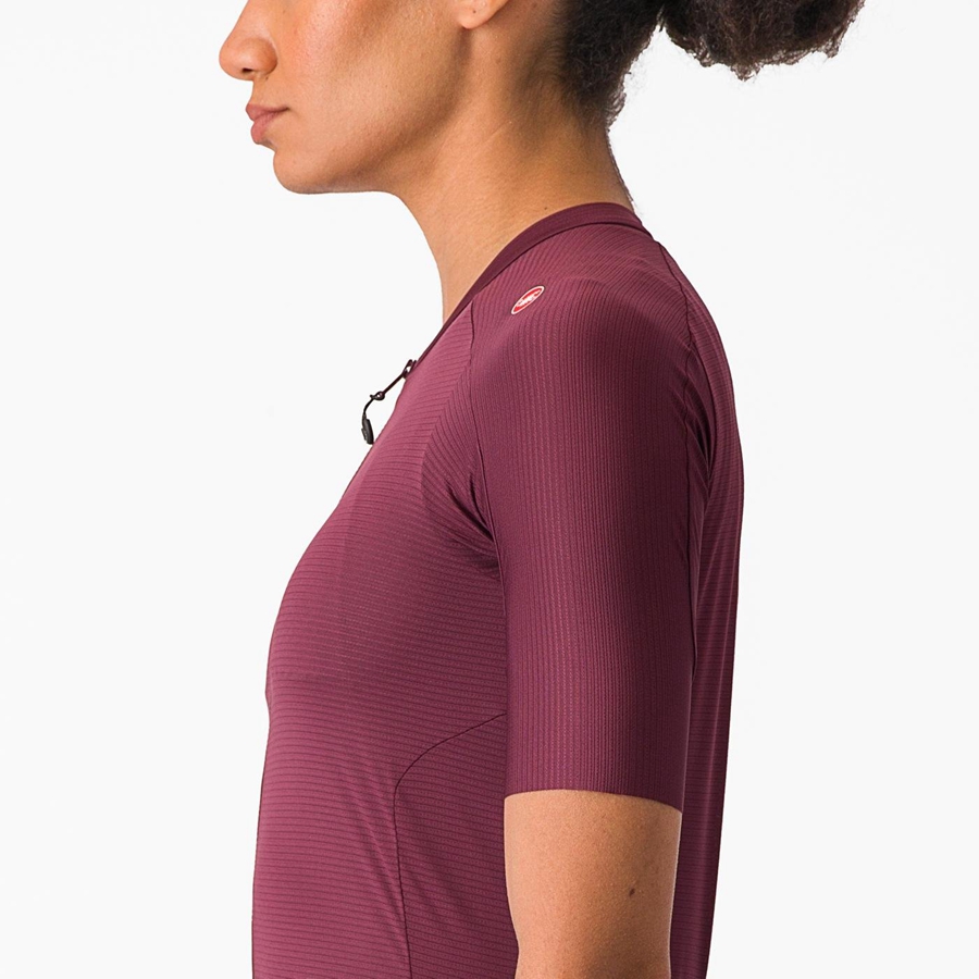 Deep Burgundy / Deep Burgundy Castelli ESPRESSO W Women Jersey | APG936017