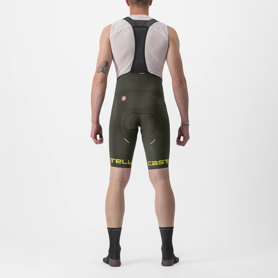 Deep Green Castelli FREE AERO RC CLASSIC Men Bib Shorts | UQT240316