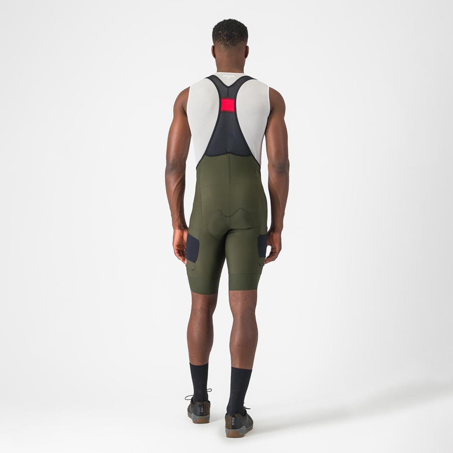 Deep Green Castelli UNLIMITED CARGO Men Bib Shorts | WSY419027