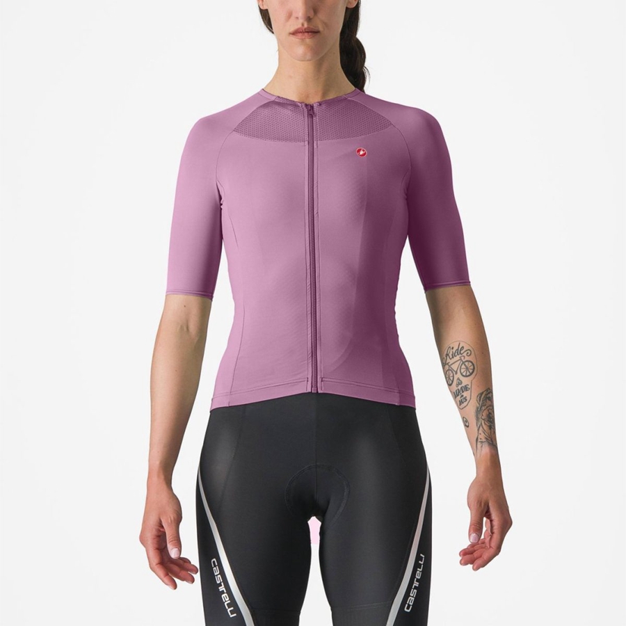 Deep Purple / Black Castelli VELOCISSIMA 2 Women Jersey | EXR317645