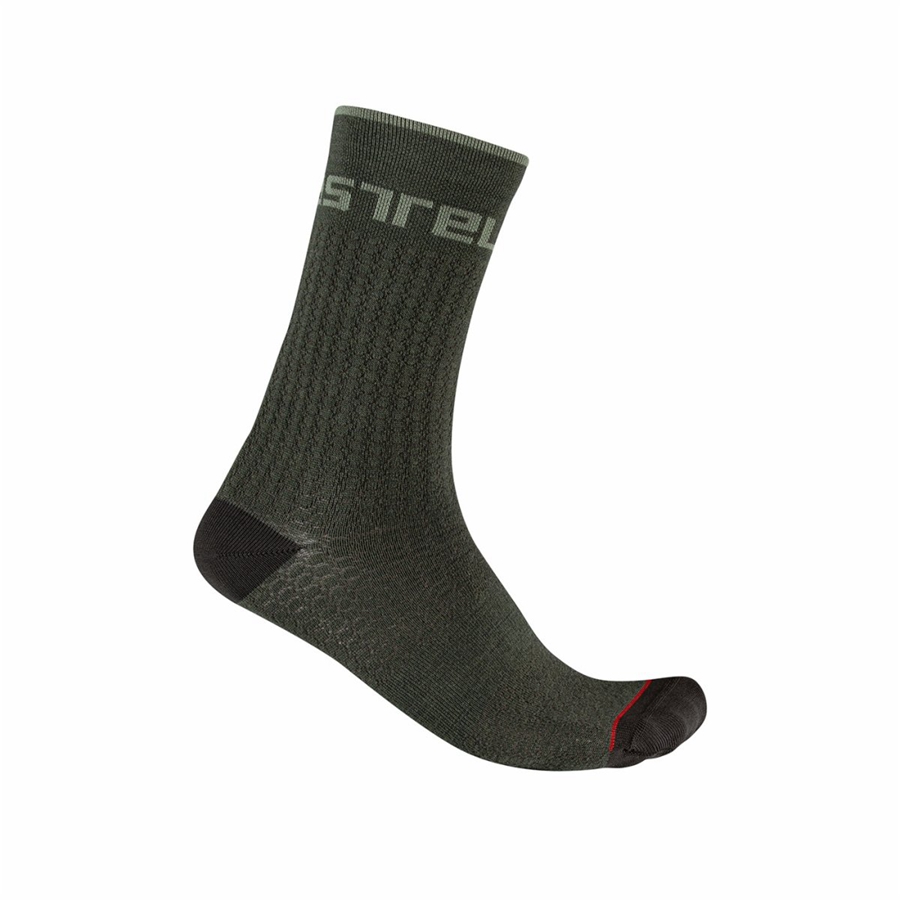 Green Castelli DISTANZA 20 Men Socks | XJW065294