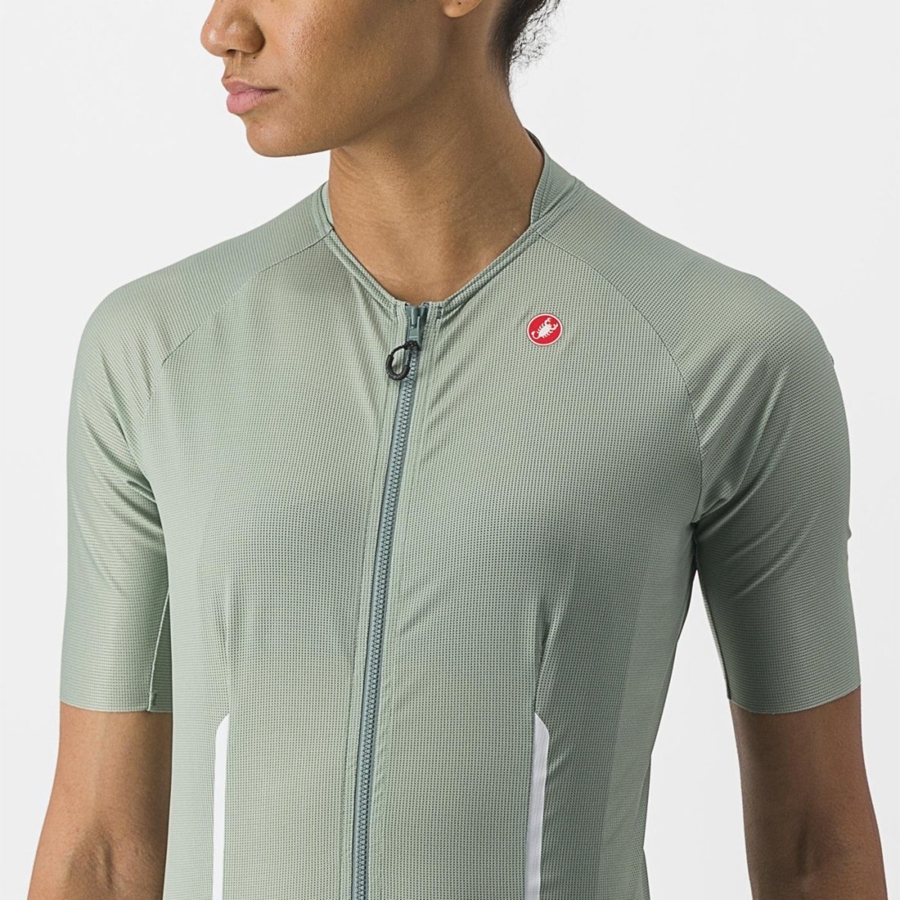 Green Castelli ENDURANCE W Women Jersey | PXT840917