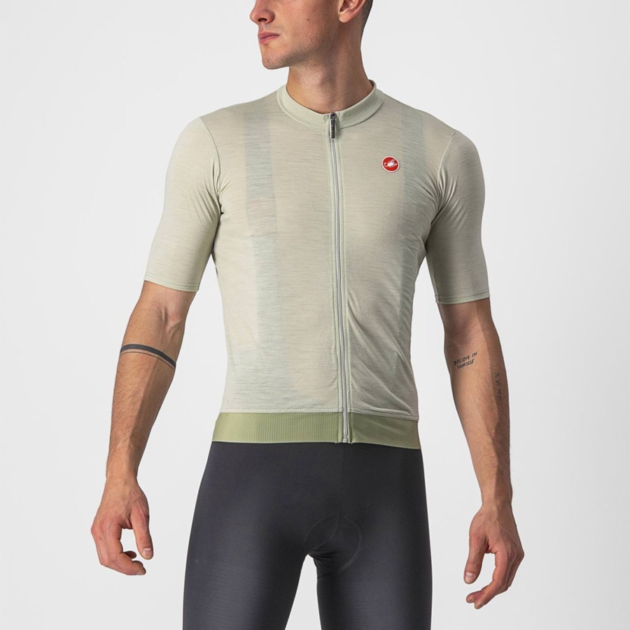 Green Castelli ESSENZA Men Jersey | KTD165974