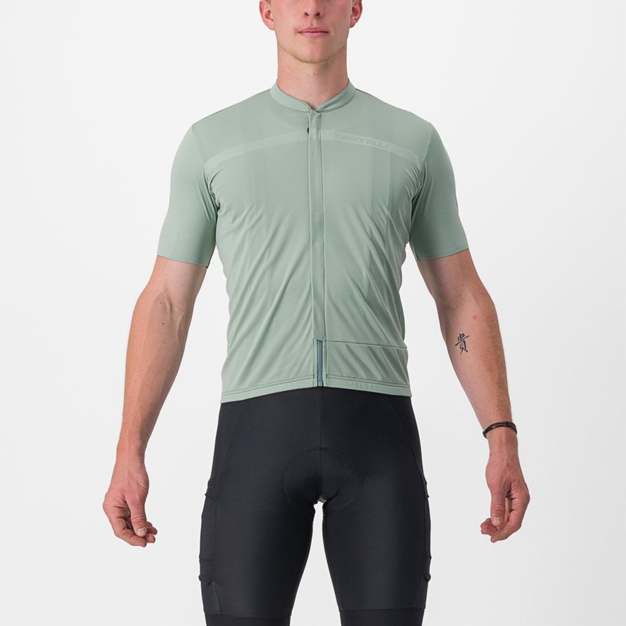 Green Castelli UNLIMITED ALLROAD Men Jersey | AZX710693