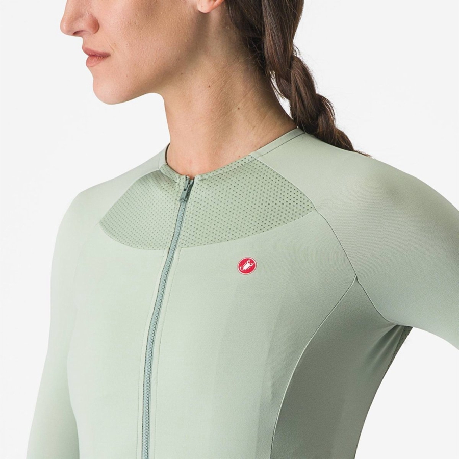 Green / Blue Castelli VELOCISSIMA 2 Women Jersey | ZRA049371