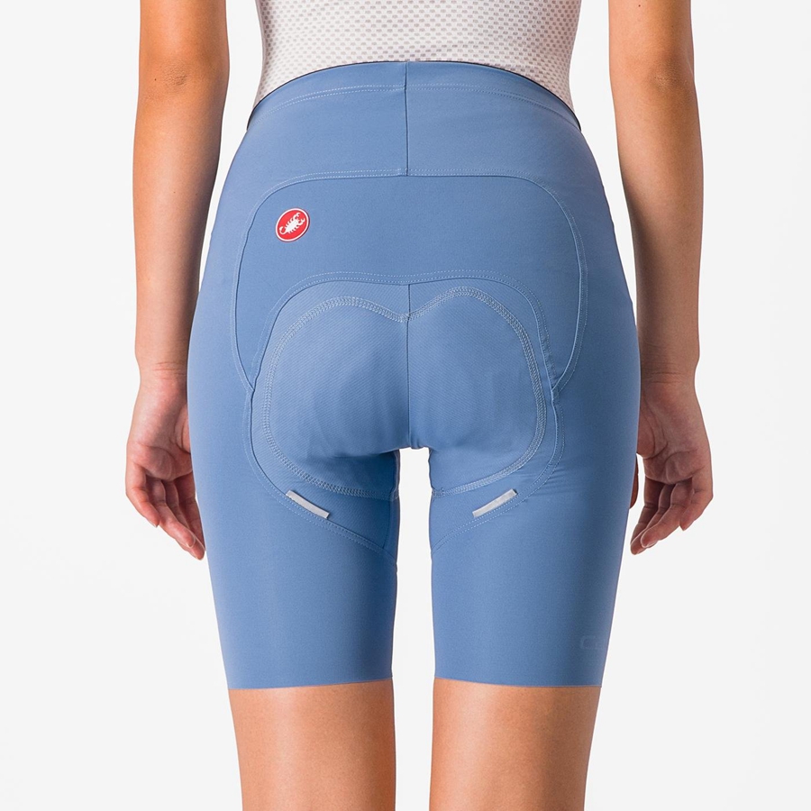 Grey Blue Castelli FREE AERO RC W Women Shorts | OKD362801