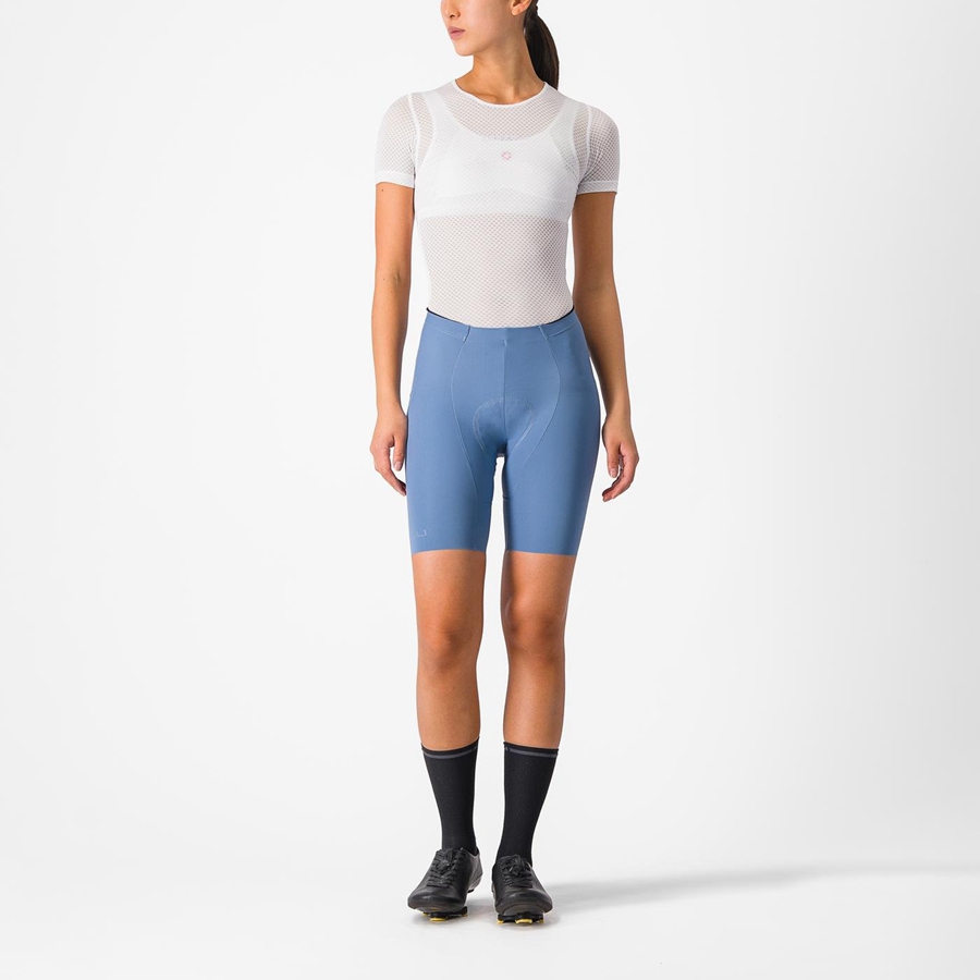 Grey Blue Castelli FREE AERO RC W Women Shorts | OKD362801