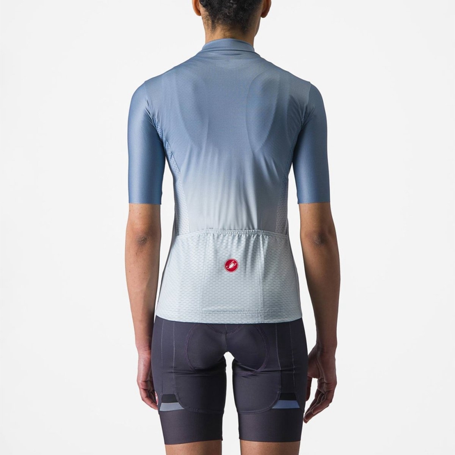 Grey Blue / Blue Castelli SALITA Women Jersey | FQI319567