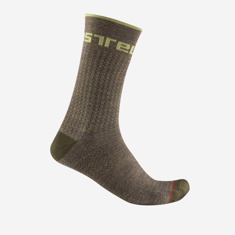 Grey Castelli DISTANZA 20 Men Socks | LWX569830