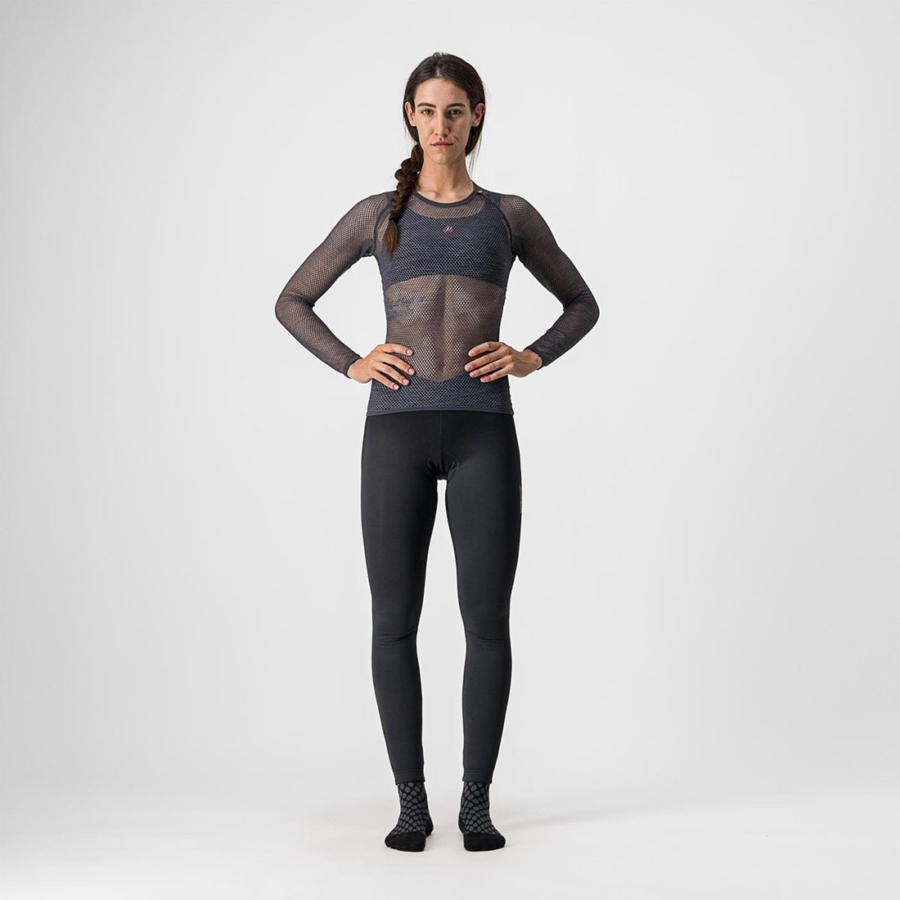 Grey Castelli MIRACOLO W LONG SLEEVE Women Base Layer | AMB693870