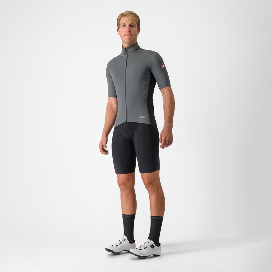 Grey Castelli PERFETTO RoS 2 WIND Men Jackets | HOP542309