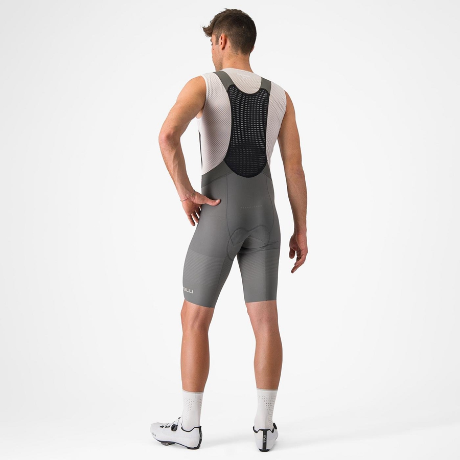 Grey Castelli PREMIO Men Bib Shorts | XAT738516