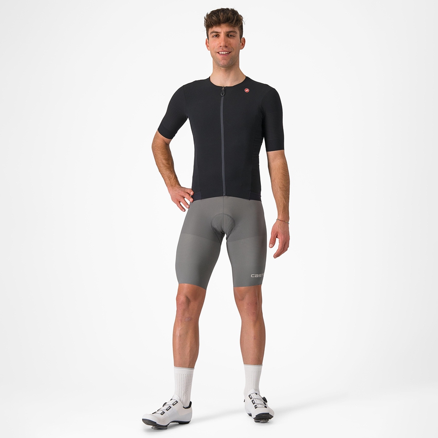 Grey Castelli PREMIO Men Bib Shorts | XAT738516