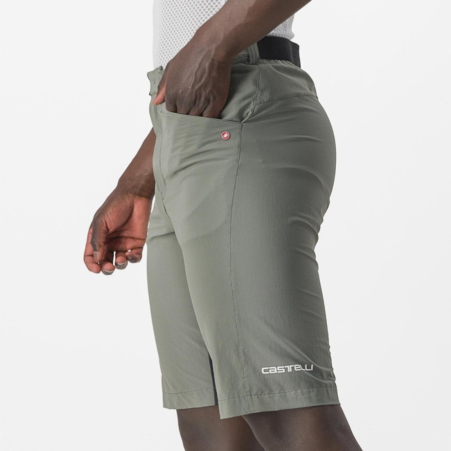 Grey Castelli UNLIMITEDGY Men Shorts | YSZ974158