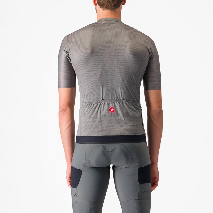 Grey Castelli UNLIMITED ENDURANCE Men Jersey | WDI593760