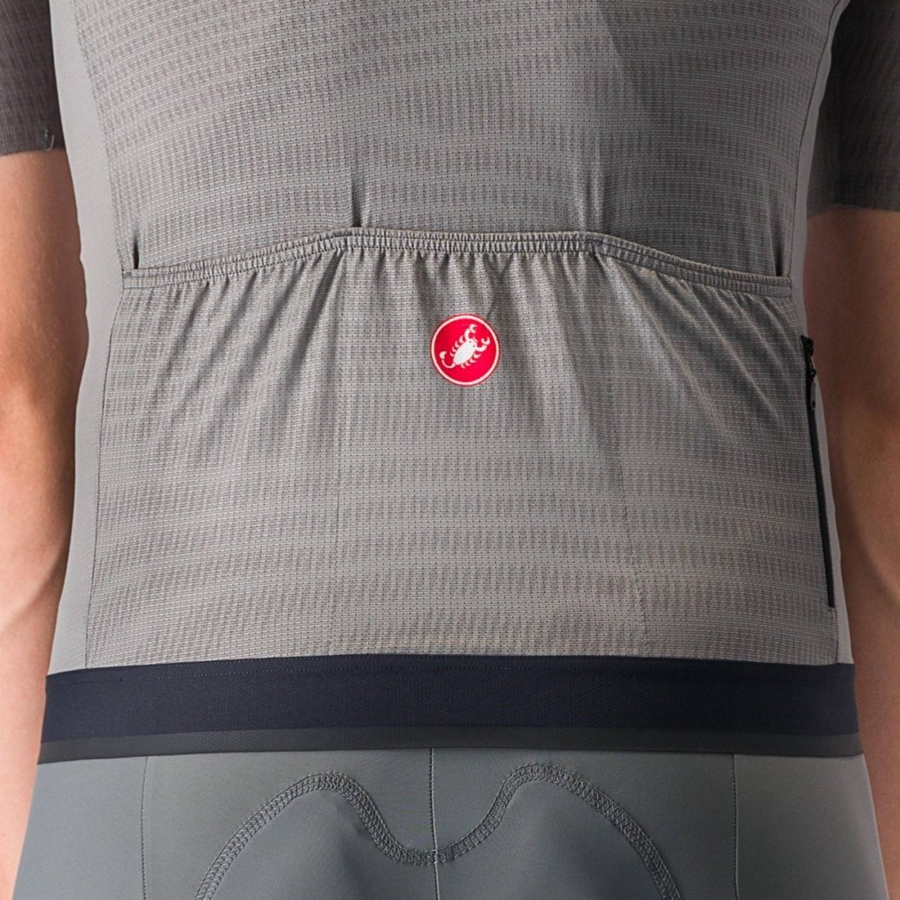 Grey Castelli UNLIMITED ENDURANCE Men Jersey | WDI593760