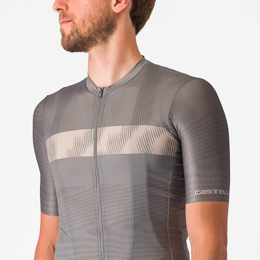 Grey Castelli UNLIMITED ENDURANCE Men Jersey | WDI593760