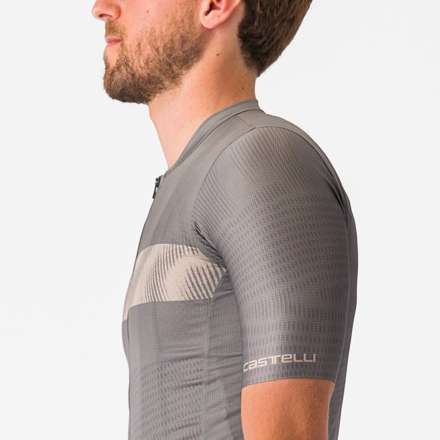 Grey Castelli UNLIMITED ENDURANCE Men Jersey | WDI593760