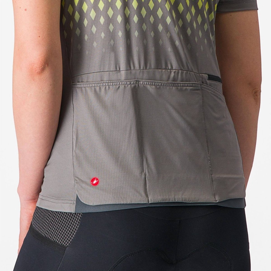 Grey Castelli UNLIMITED SENTIERO 3 Women Jersey | FRI460813