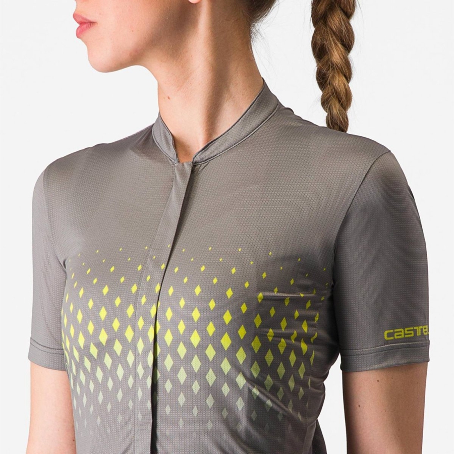 Grey Castelli UNLIMITED SENTIERO 3 Women Jersey | FRI460813